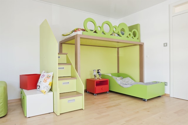 Design Hochbett Kinderzimmer geplant von mobimio